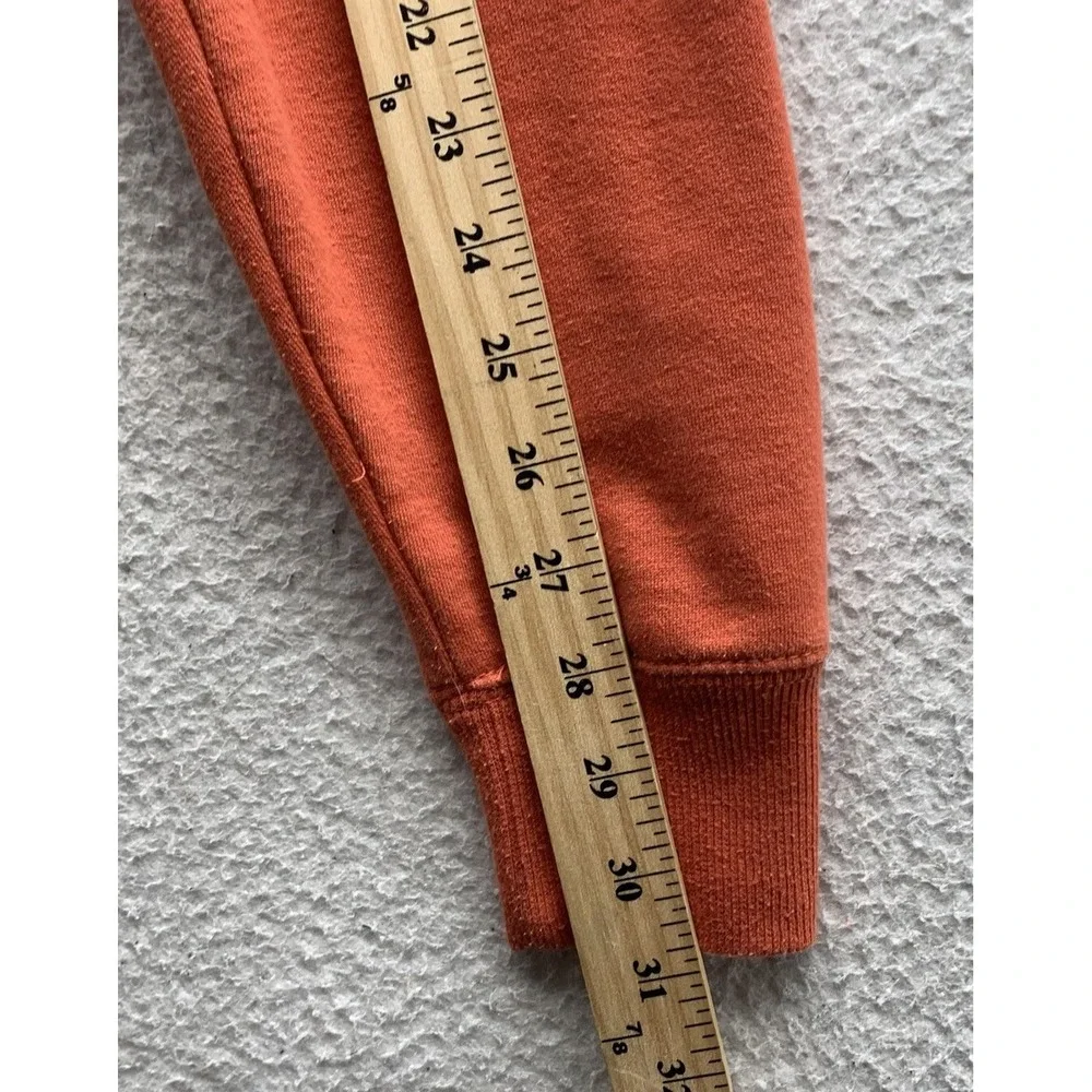 Ariat Sweater Mens Small S Orange T-Snap Collared Spellout Crest Cowboy Western